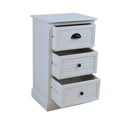 Chest of drawers MELDON 45x35xH75.5cm, white