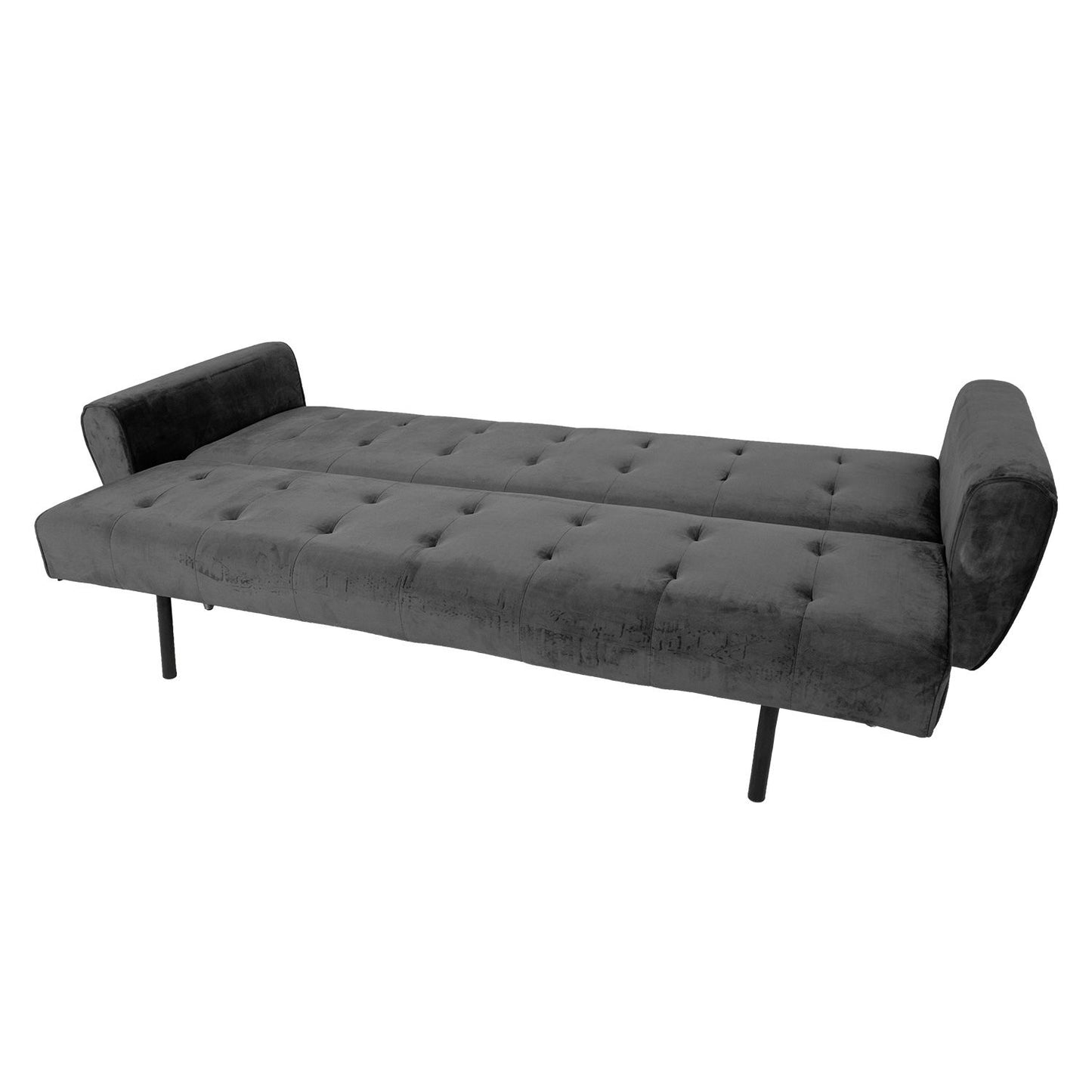 Sofa bed FALUN 214x83xH82cm, gray velvet