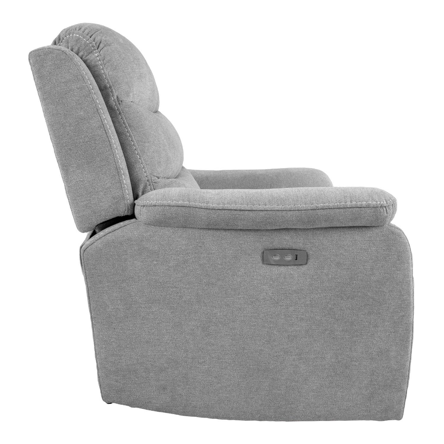 Lounge chair MIMI electric 92x93xH102cm, light gray 