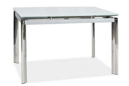 Table GD020 WHITE/CHROME 120(180)x80