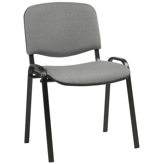 Customer chair ISO 54.5xD42.5xH82/47cm, seat: fabric, color: gray, frame: black 