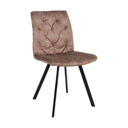 Armchair AFTON brown velvet 