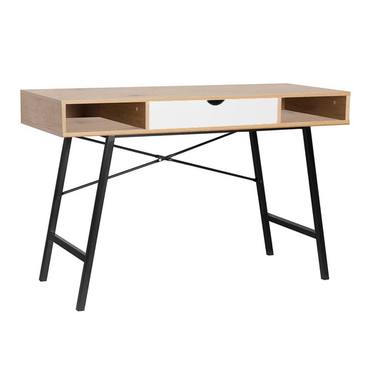 Desk STUDY 120x48xH76cm, oak/brown