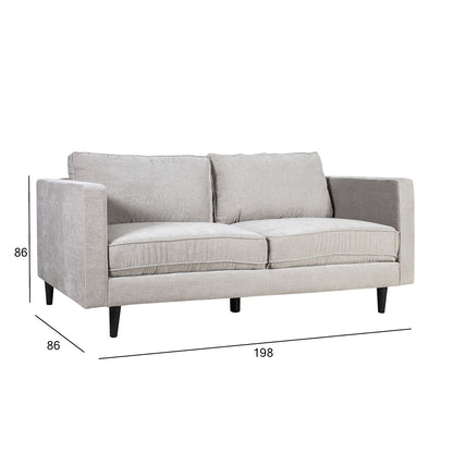 Sofa SPENCER 3-seater, 198x86xH84cm, light gray