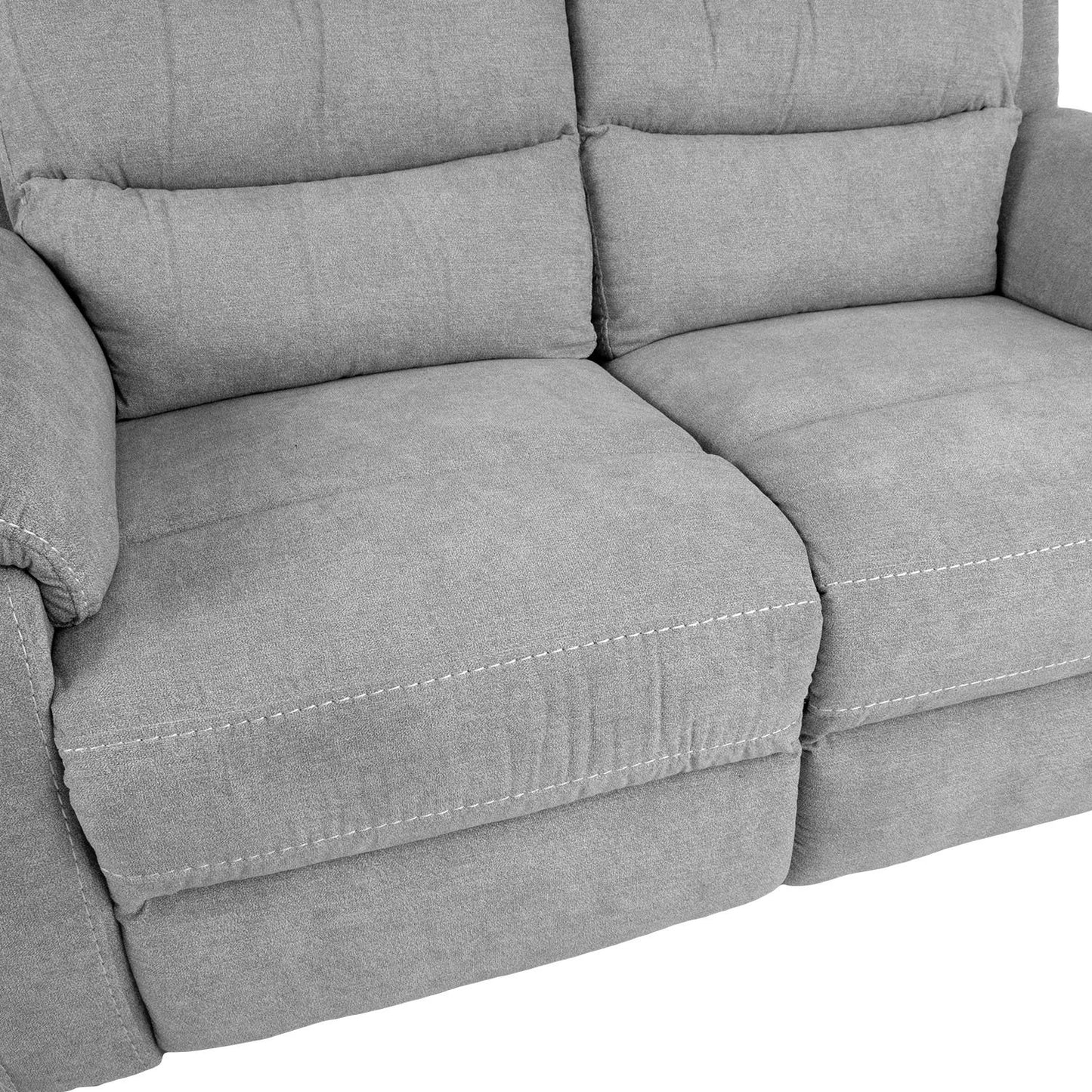 Sofa MIMI 2-seater 153x93xH102cm, electric sofa, light gray