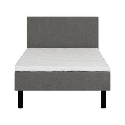 Couch LANDE 120x200cm, with headboard, gray