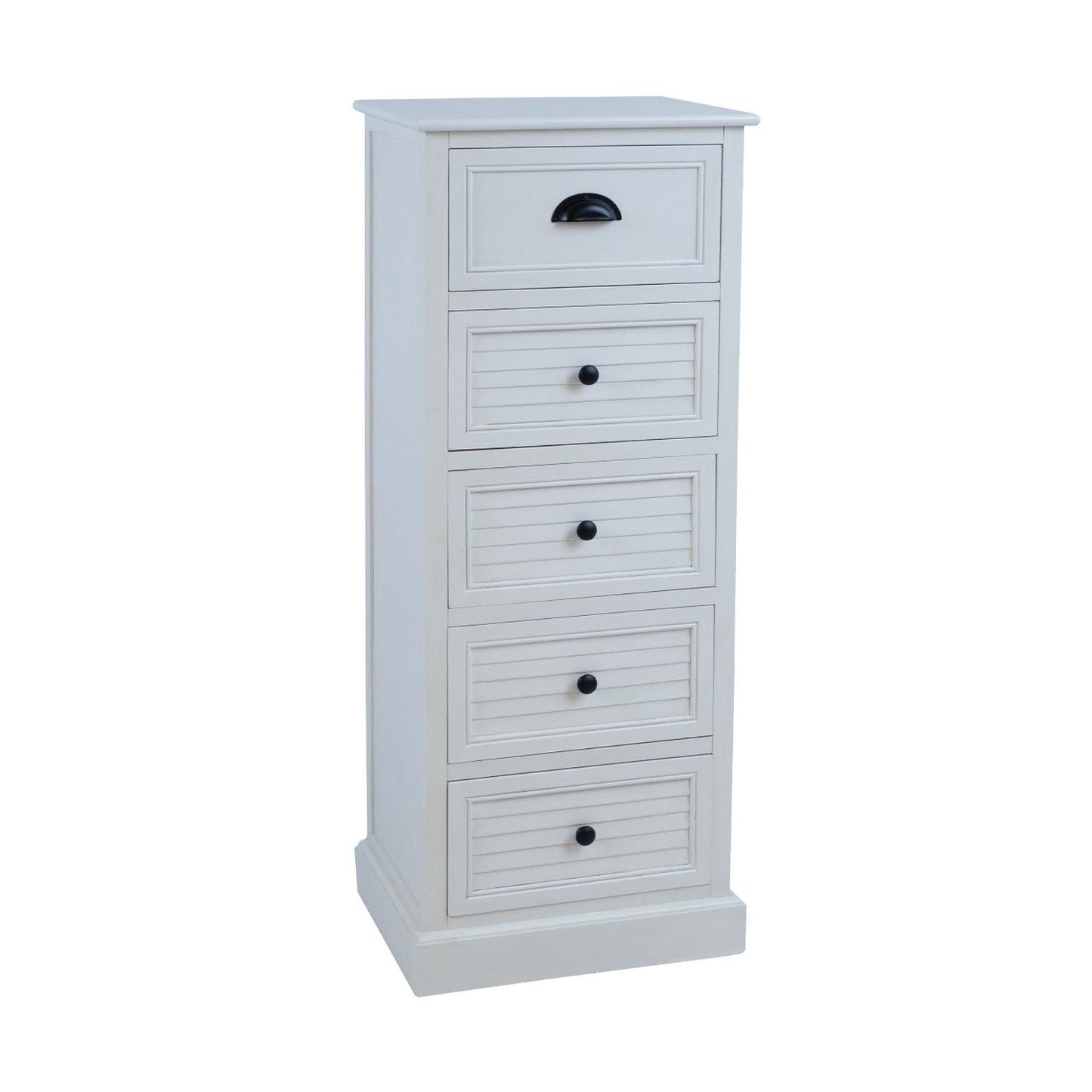 Chest of drawers MELDON 45x35xH116.5cm, white