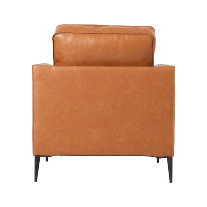 Lounge chair LEO 80x86xH85cm, light brown 