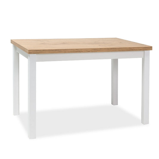 Table ADAM LANCELOT OAK COLOR / WHITE MATTE 100x60