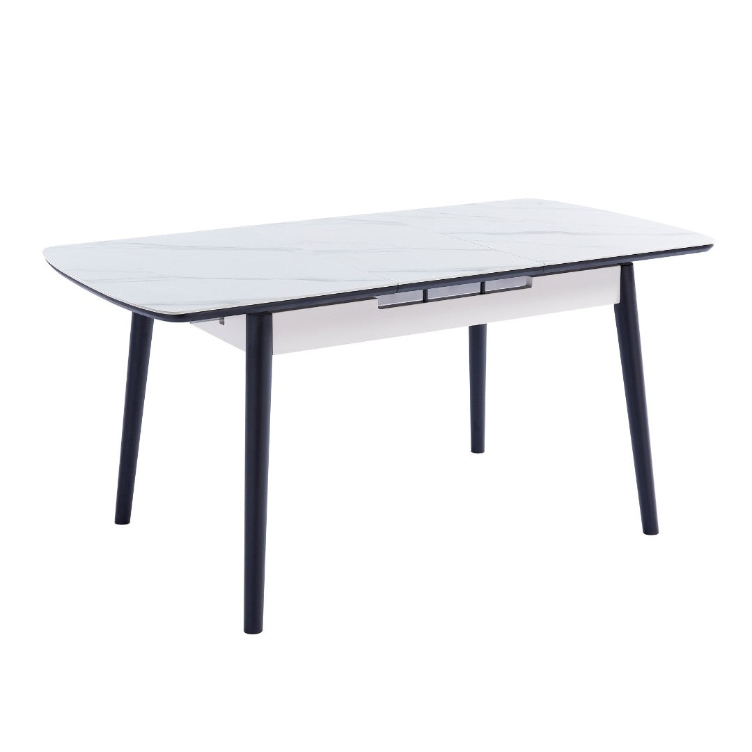 Table APOLLO WHITE MATTE/BLACK FRAME 120(160)X80