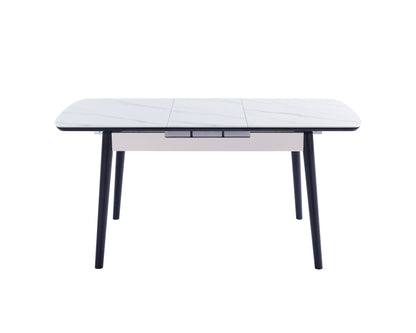 Table APOLLO WHITE MATTE/BLACK FRAME 120(160)X80