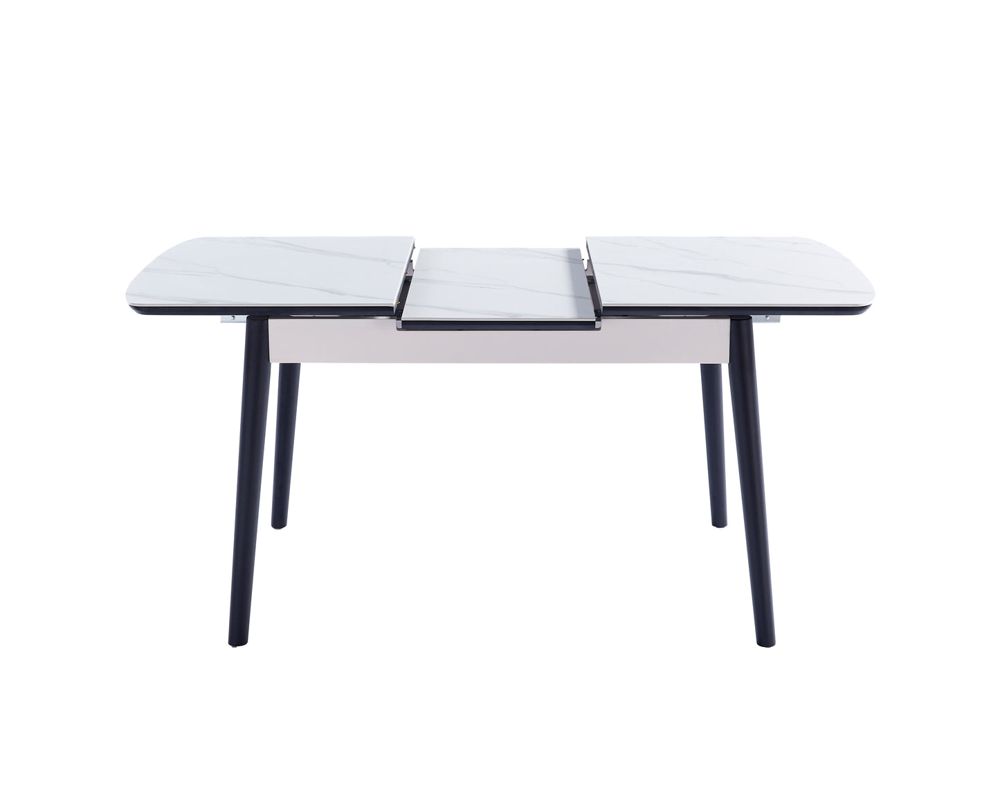 Table APOLLO WHITE MATTE/BLACK FRAME 120(160)X80