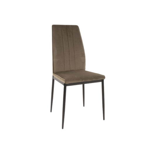 Chair ATOM VELVET BLACK FRAME/OLIVE BLUVEL 77 