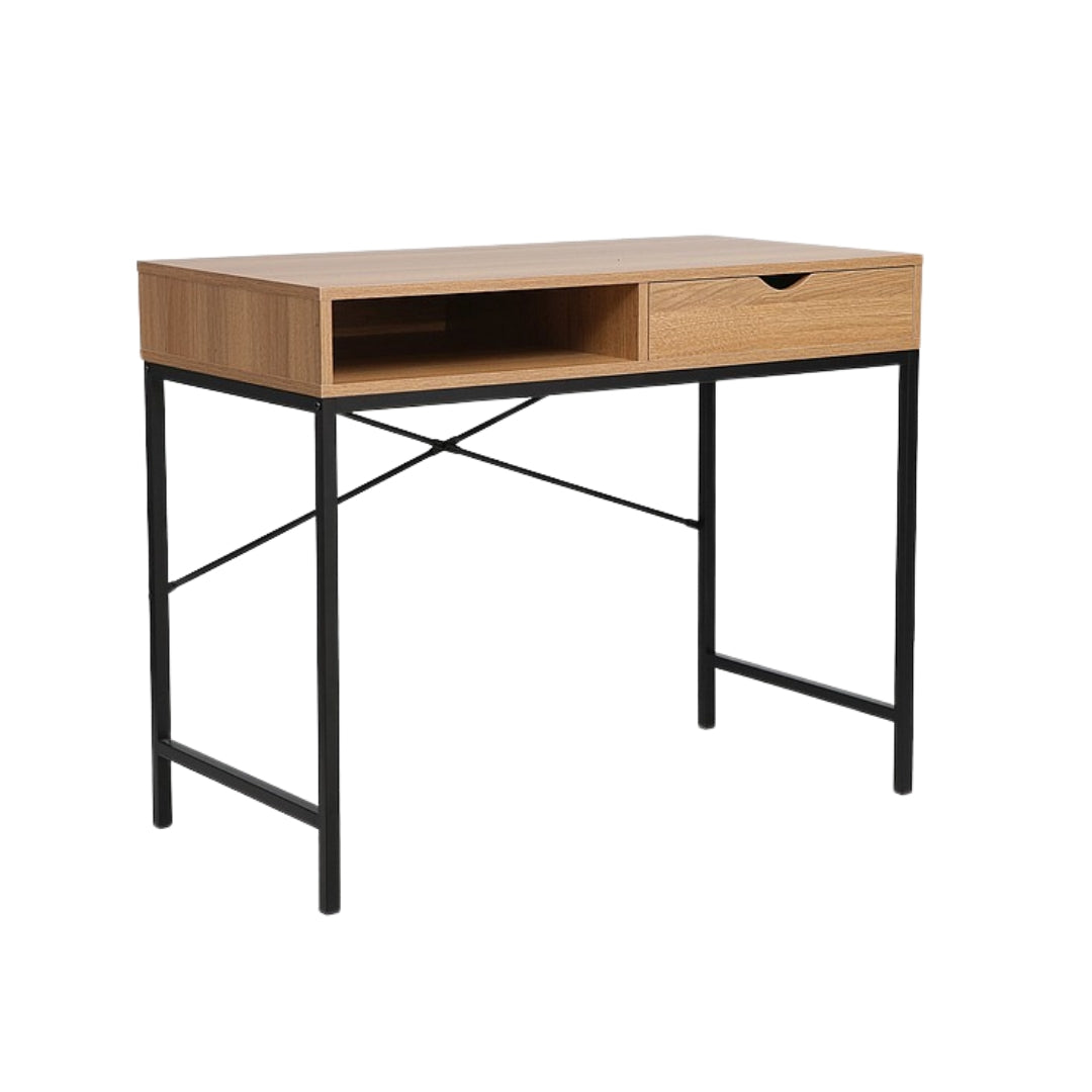 Desk B-027 OAK COLOR/BLACK