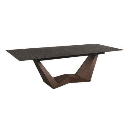 Table BONUCCI CERAMIC BLACK NERO GRECO/WALNUT (200-250)X98