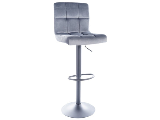 Bar Chair C105 VELVET BLACK FRAME / GRAY BLUVEL 14 