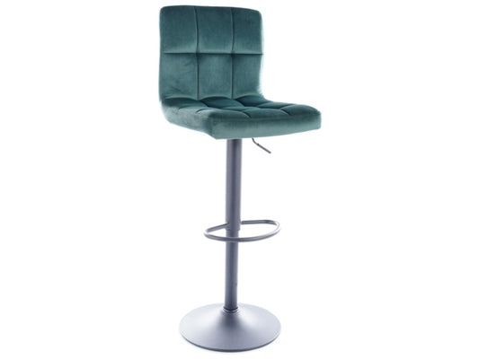 Bar Chair C105 VELVET BLACK FRAME / GREEN BLUVEL 78 