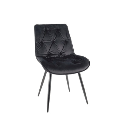 Chair CHERRY II VELVET BLACK FRAME/BLACK BLUEVEL 19 