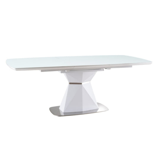 Table CORTEZ WHITE MATTE 160(210)X90