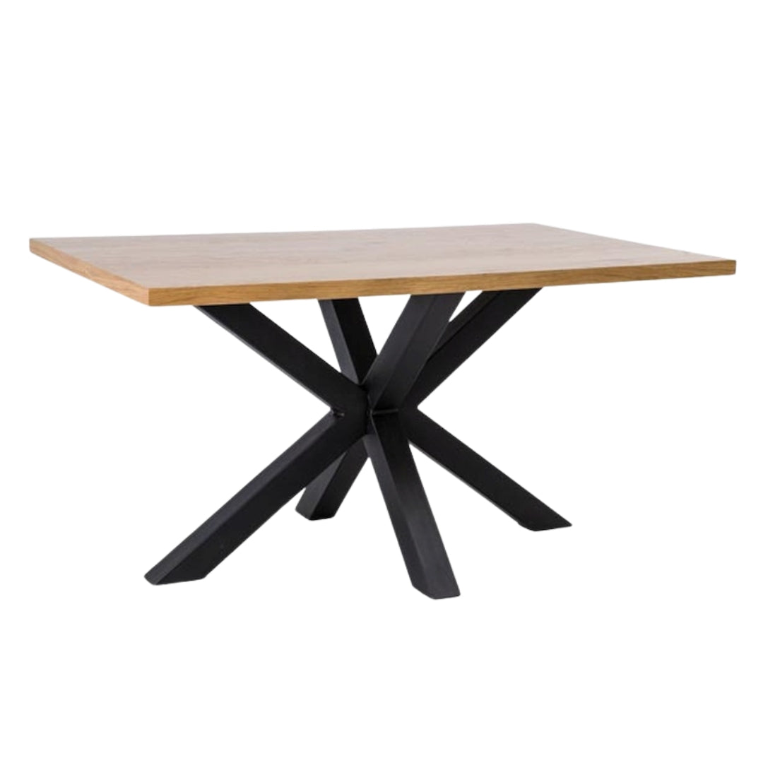 Table CROSS OAK COLOR/BLACK VENEER 150x90