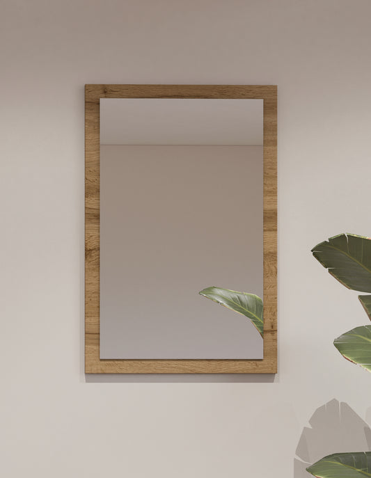 CROSS - Mirror with frame / Wotan oak-black 