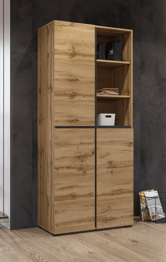 CROSS - Hallway cabinet / Wotan oak-black 