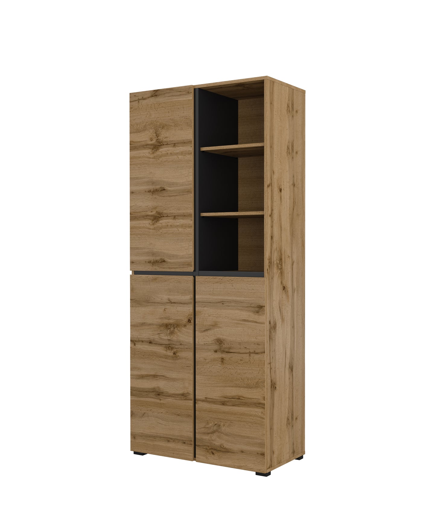 CROSS - Hallway cabinet / Wotan oak-black 