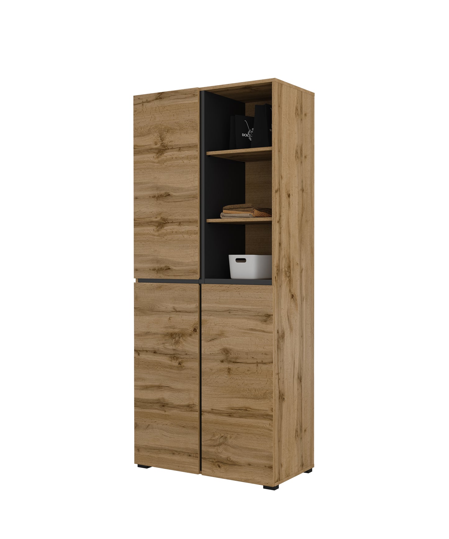 CROSS - Hallway cabinet / Wotan oak-black 