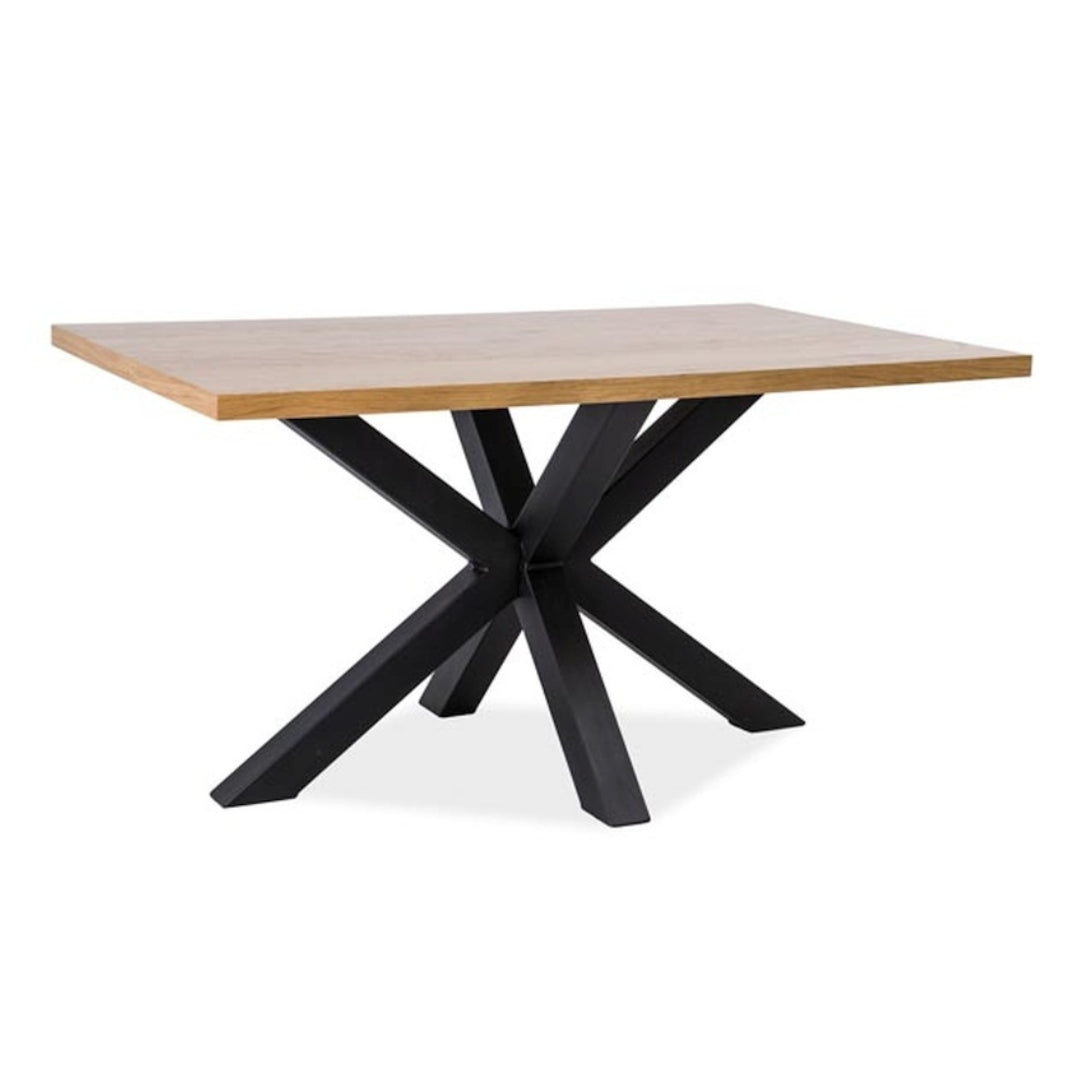 Table CROSS OAK COLOR/BLACK 150x90