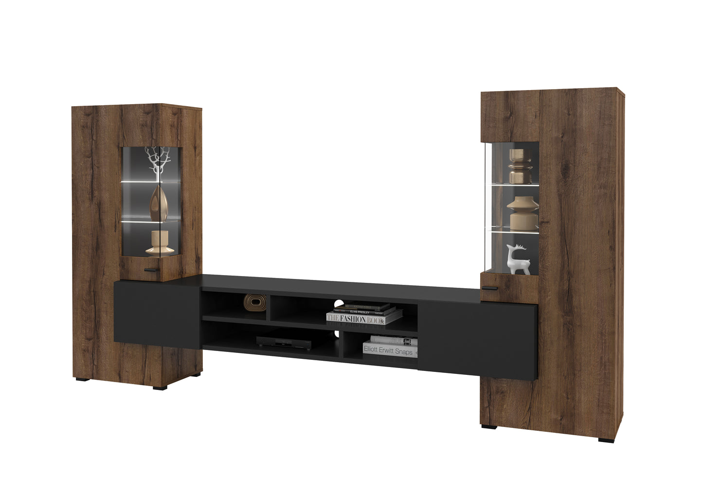 COBY - Living room set / Monastery oak-black Onyx