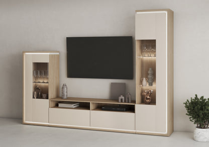 Living Room Set DORE (05+17+41), Oiled Oak-Cashmere 