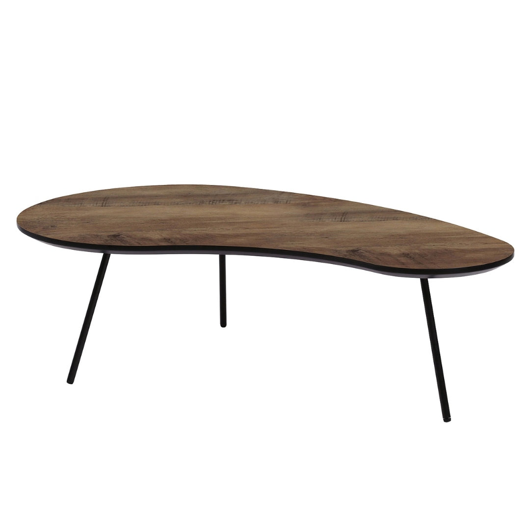 Coffee table ENVO A WALNUT / BLACK FRAME 122X67X35