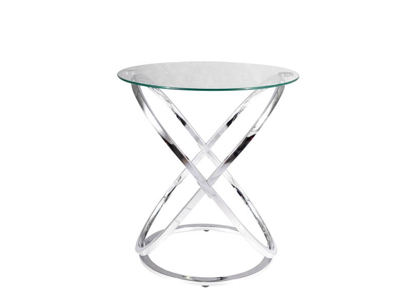 Coffee table EOS C TRANSPARENT/CHROME FI 52