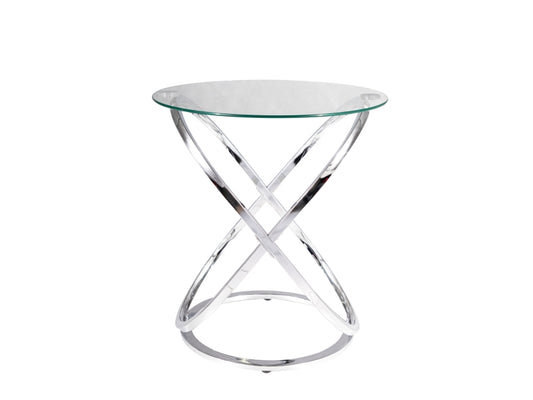 Coffee table EOS C TRANSPARENT/CHROME FI 52