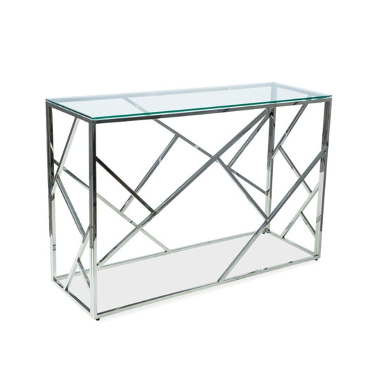 CONSOLE ESCADA C TRANSPARENT/SILVER 120X40 