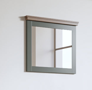 Mirror with Frame EVORA, Green - Lefkas Oak 