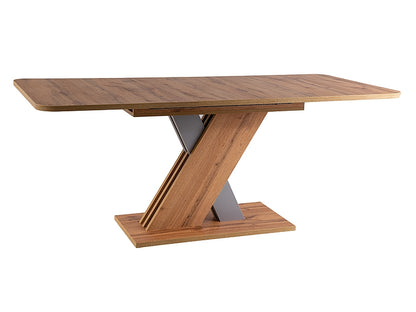 Table EXEL OAK COLOR WOTAN / SILVER 140(180)X85 (D)