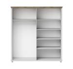 Evora S - Cabinet with 4 doors (2 with mirror) / Oak / Ash gray pine 