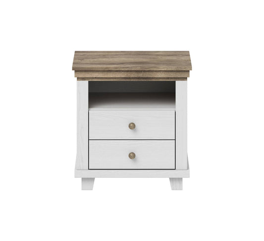 Evora S - Nightstand / Oak "Lefkas dark" / Abisko gray pine 