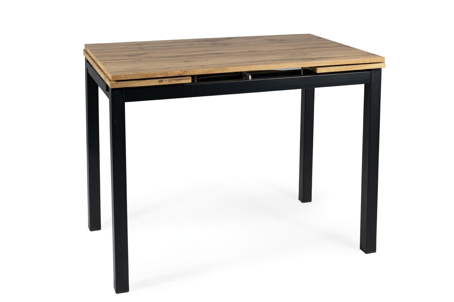 Table GD017 ARTISAN OAK COLOR/BLACK MATTE 110(170)x74