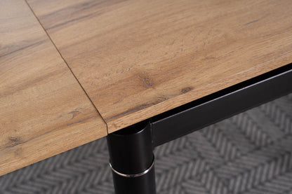 Table GD082 OAK / BLACK MATTE 80(131)x80