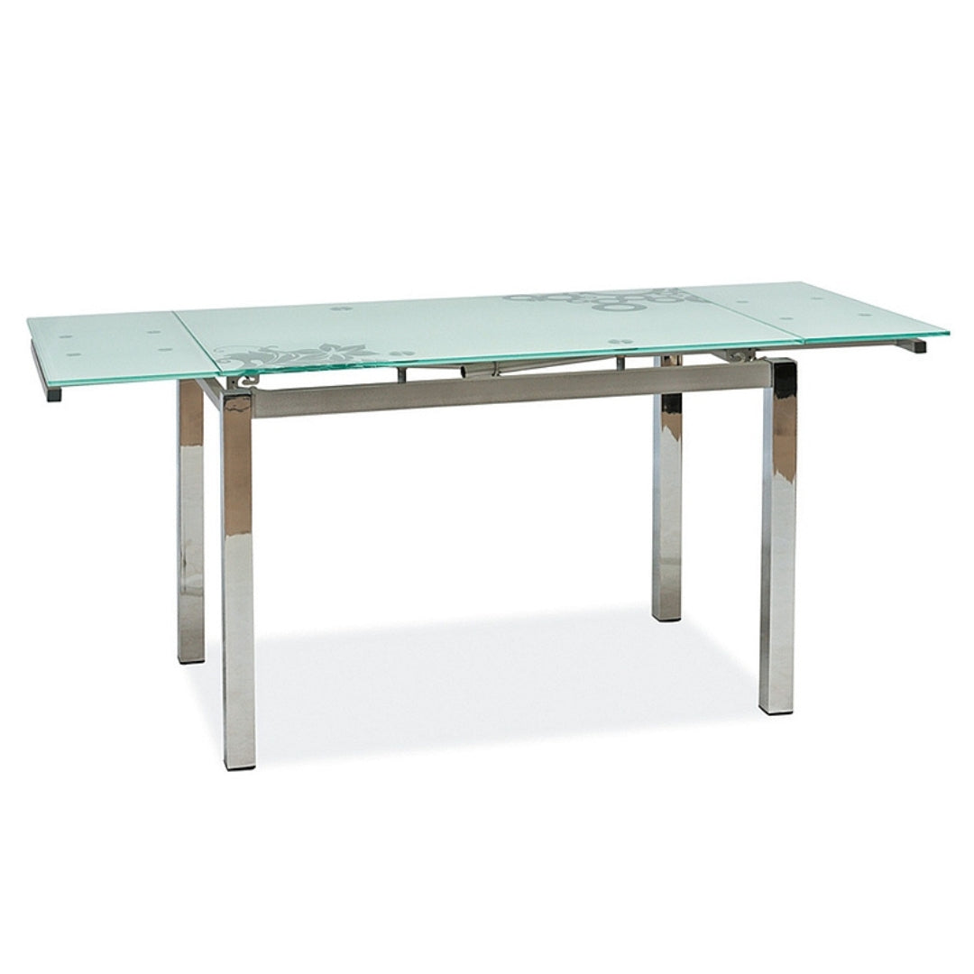 Table GD017 WHITE/CHROME 110(170)x74