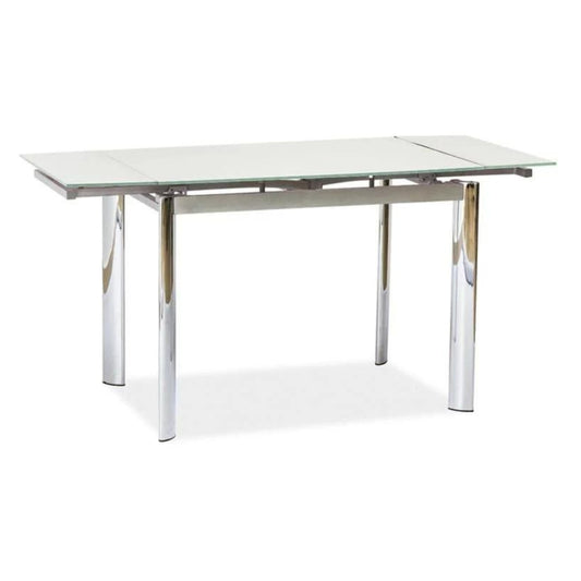 Table GD019 WHITE/CHROME 100(150)x70