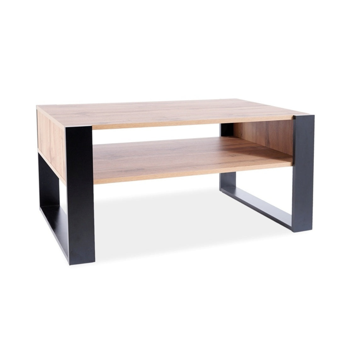 Coffee table GEMA OAK TONE/ BLACK 64X100