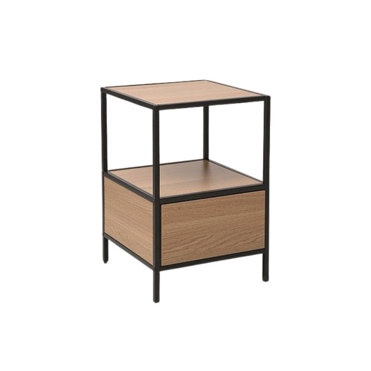 Bedside table GEO S BOARD OAK/BLACK