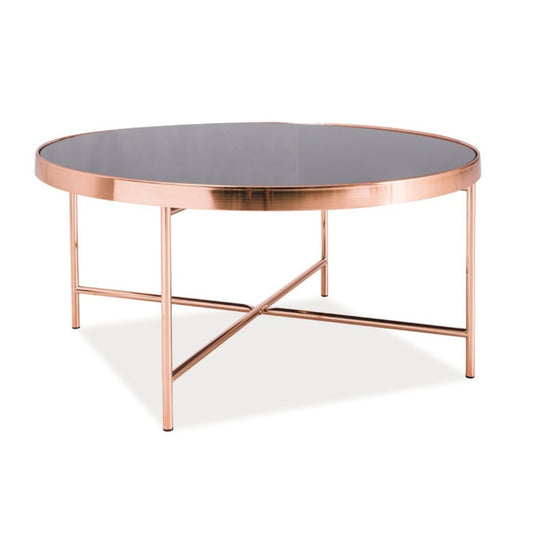 Coffee table GINA B BLACK/COPPER FI 82