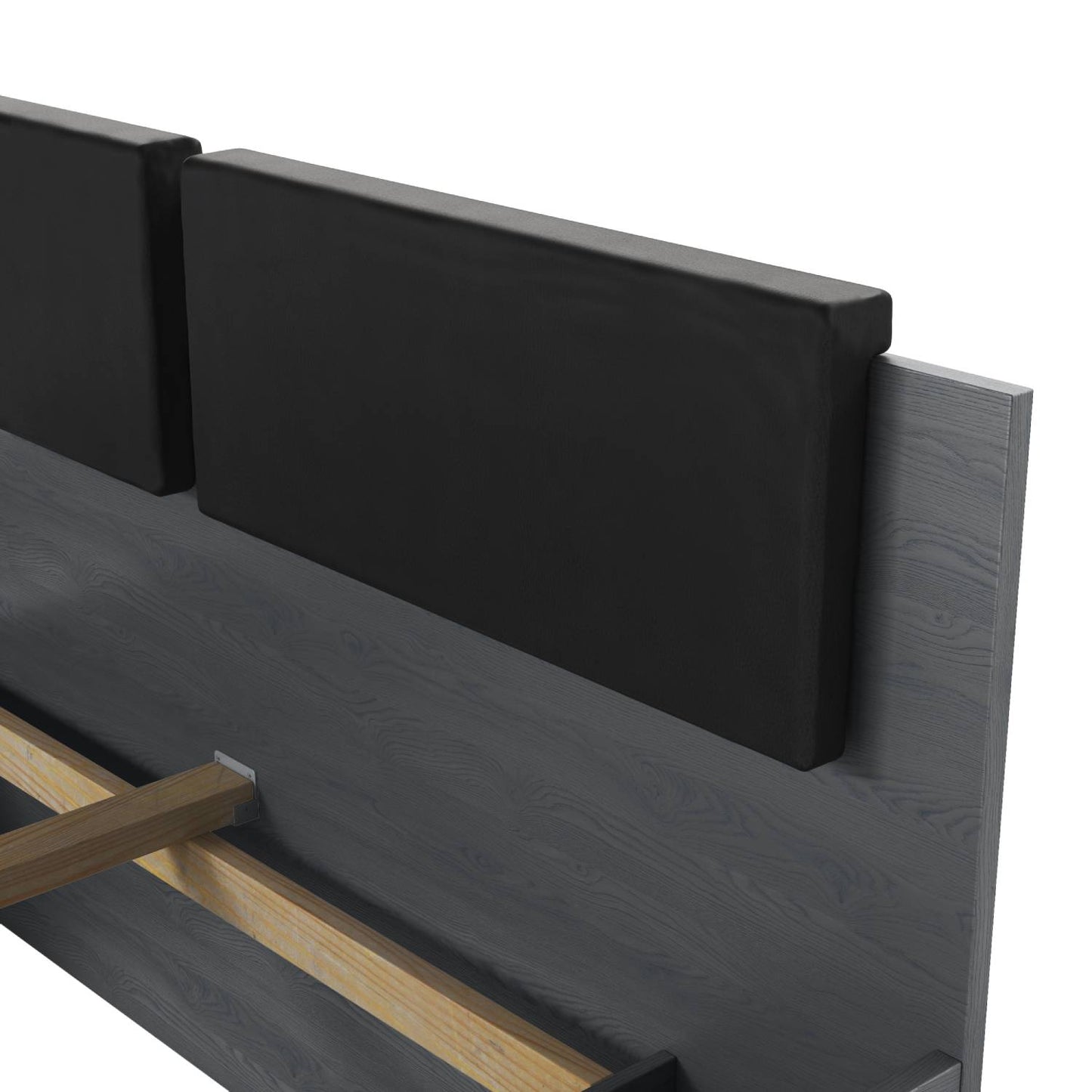 GALAXY - Bed 180/200 with pull-out pull-out / Carbon "Carbon oak" Gray 