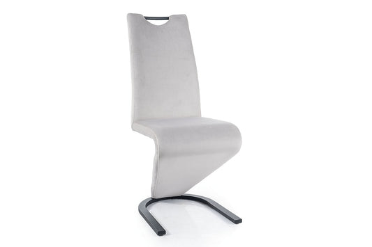 Chair H090 VELVET BLACK FRAME / J. GRAY BLUVEL 03