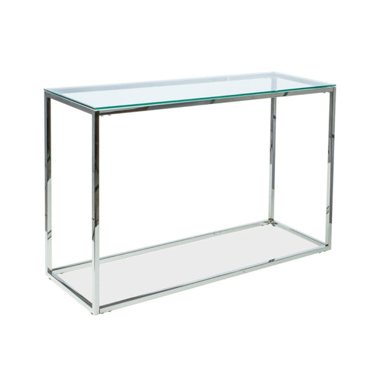 CONSOLE HILTON C TRANSPARENT/SILVER 120X40 