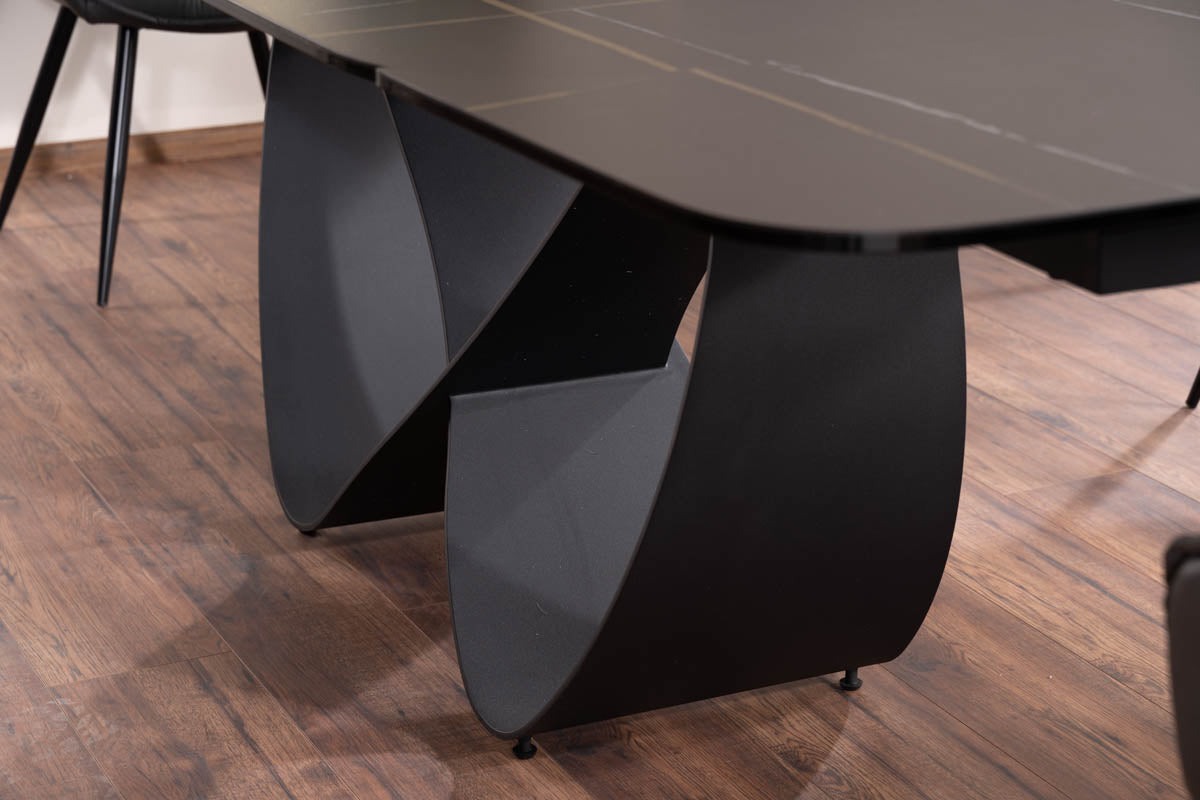 Table INFINITY AZARIO CERAMIC BLACK / BLACK MATT 160 (240)X95